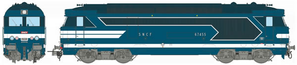 REE Modeles MB-063S - French Diesel Locomotive Class BB 67455 of the SNCF Depot NIMES (DCC Sound Decoder)